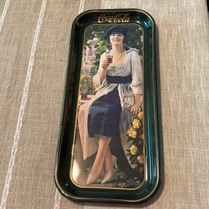Vintage 1973 CocaColaTray 8 1/2 w x 19 l
